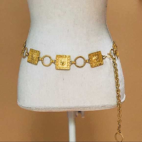 Accessories - Gold-tone metal belt